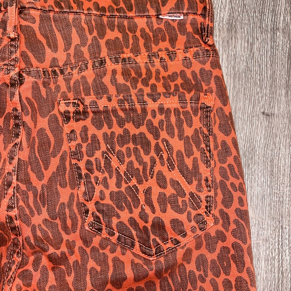 Mother High Waisted Looker Ankle Fray Jeans 27 - Picture 5 of 12